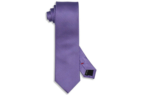 Textured Purple Silk Tie