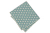 Tiffany Blue Dotted Cotton Pocket Square