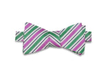 Tommy Stripes Silk Bow Tie (self-tie)