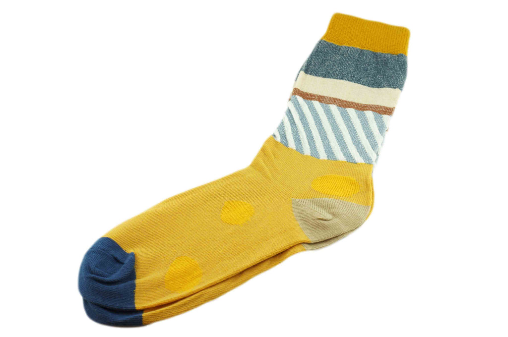 Tri Pattern Yellow Men