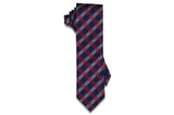 Triple Red Stripes Silk Skinny Tie