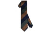 Triple Thick Stripes Silk Skinny Tie