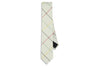 White Boxed Cotton Skinny Tie