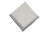 White Grey Border Linen Pocket Square