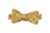 Yellow Drops Paisley Silk Bow Tie (self-tie)