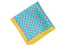 Yellow Fuchsia Dots Silk Pocket Square